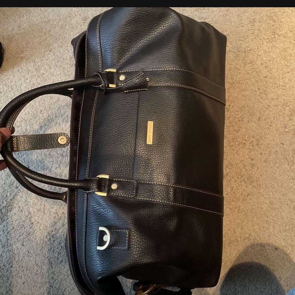 Rich brown brooks brother duffle bag